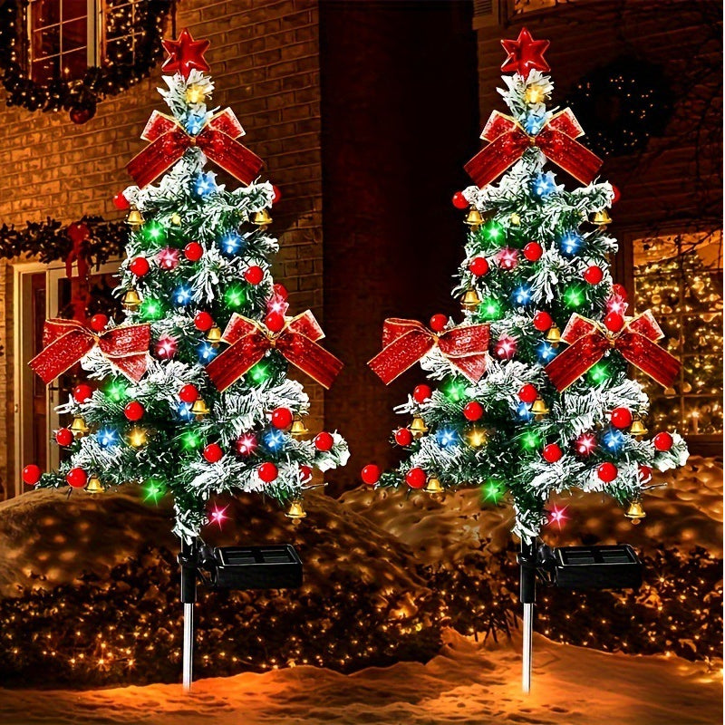Bowknot Christmas Tree Ground Stake Light