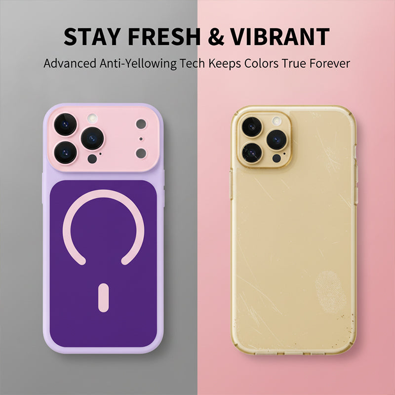 Dopamine Color Block Magnetic Phone Case