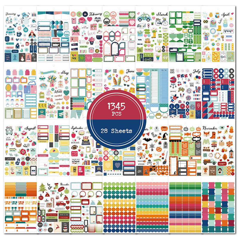 1345 PCS PLANNER STICKERS