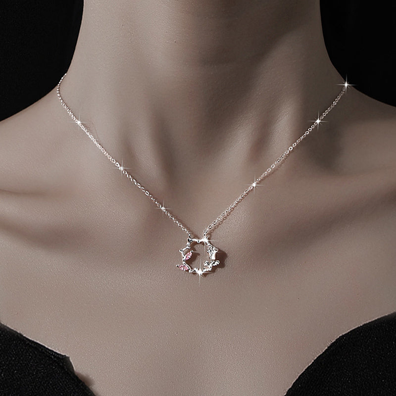 Bramble Rose Flower Necklace