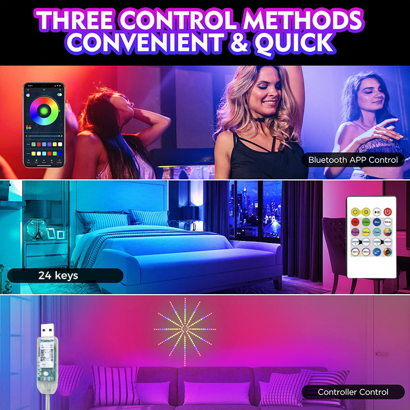 LED Firework Light with Bluetooth