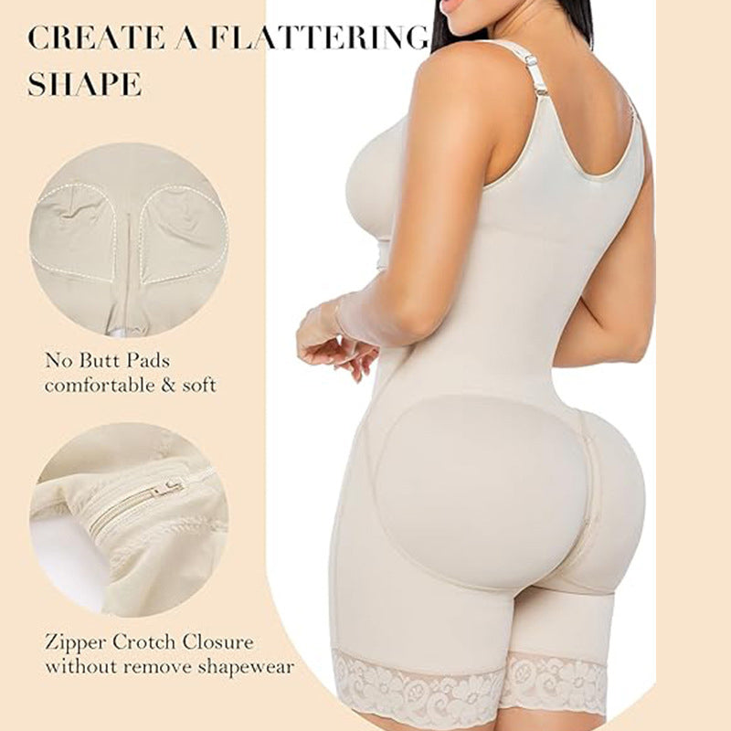 Zipper Bodysuit Shapewear