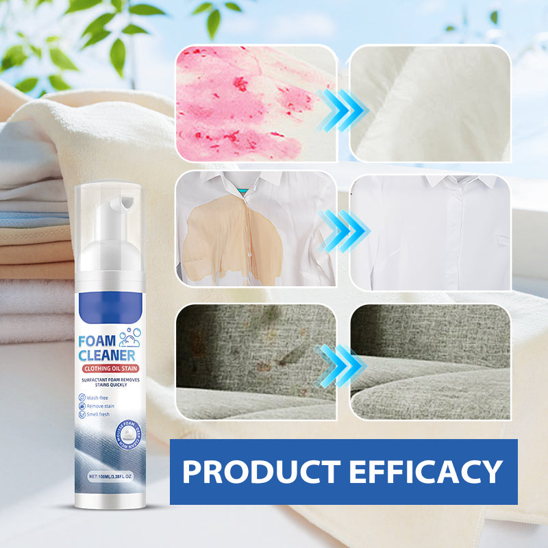 Foam Cleaner for Grease Stains on Clothes