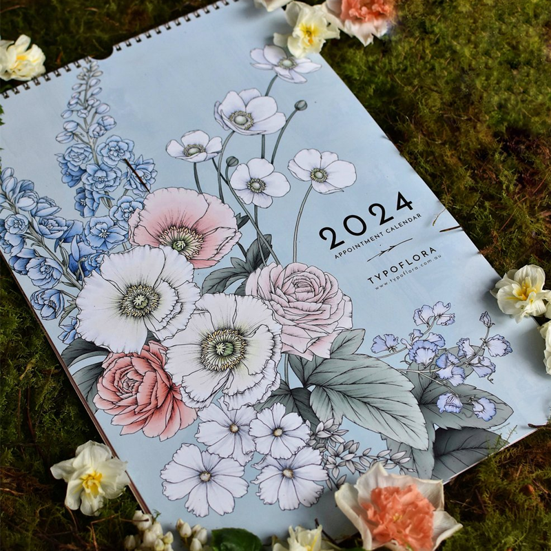 2024 ALWAYS FLOWERS APPOINTMENT WALL CALENDAR