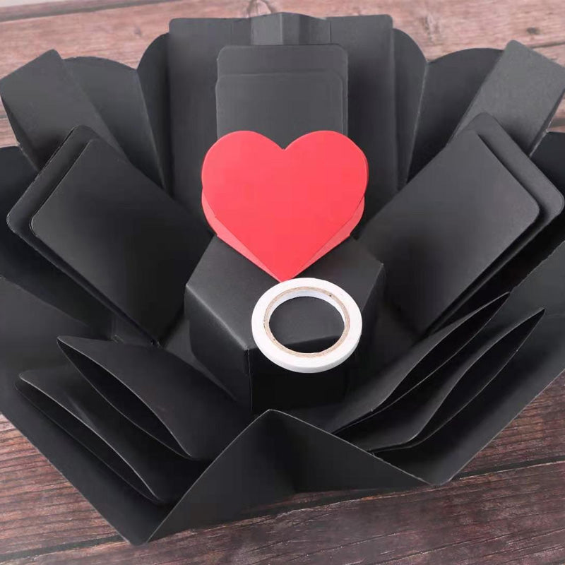 Heart shaped DIY gift box