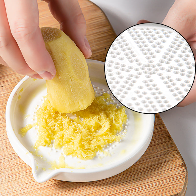Ceramics Grater Plate with brush