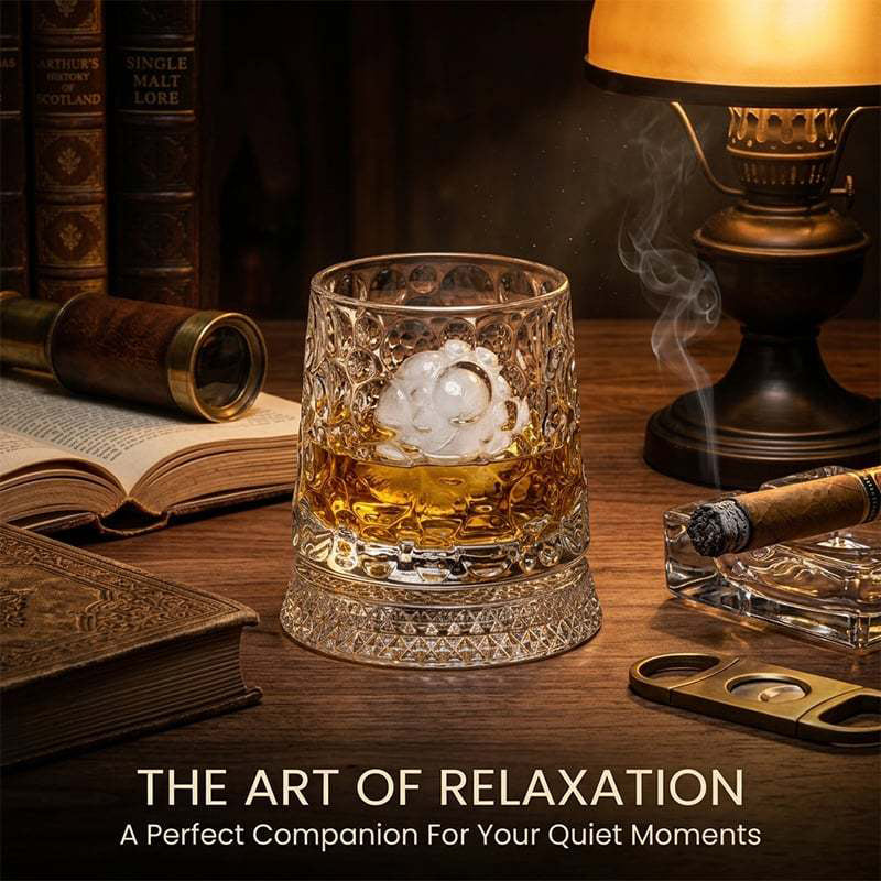 Rotating Whiskey Glass
