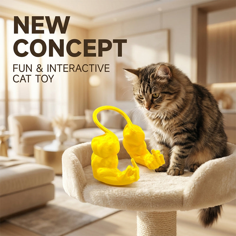 Funny Cat Muscle Arms Toy