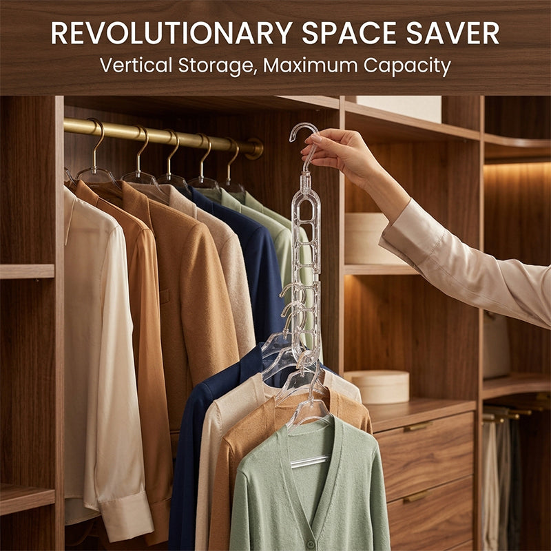 9-Hole Multi-Functional Clothes Hanger