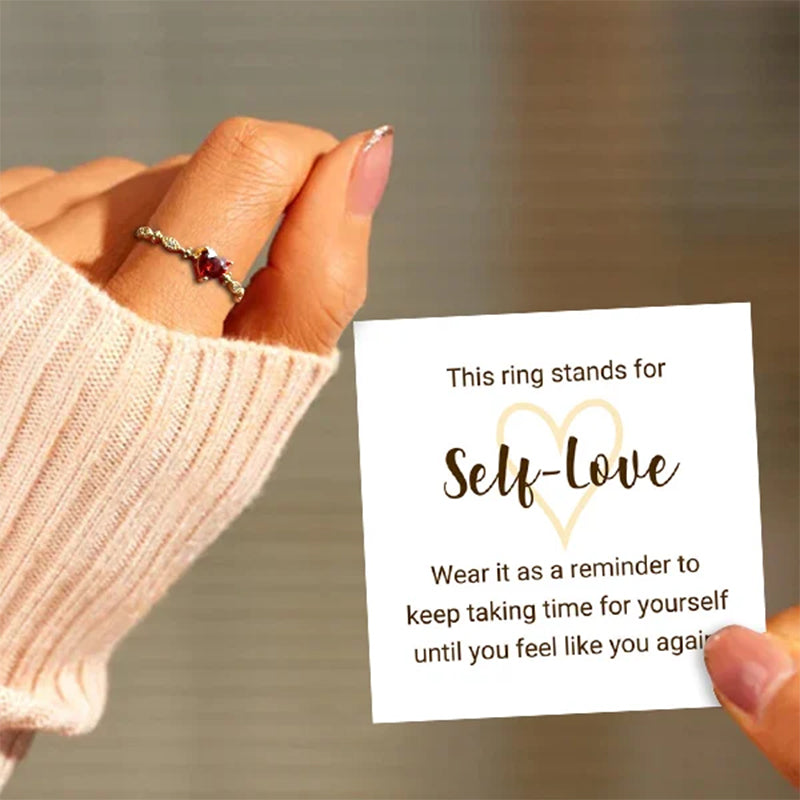 Buy 1 Get 1 Free-💝Take Time For Yourself Heart Ring💗