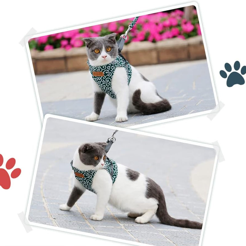 Cat Vest Harness and Leash Set to Outdoor Walking