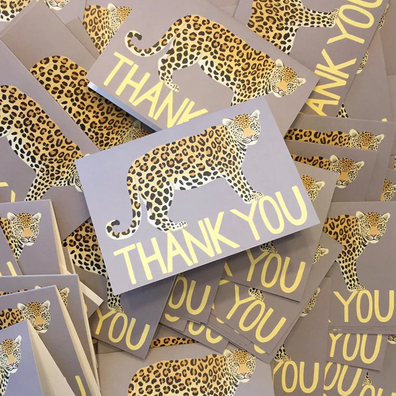 Big Cat Variety Thank You Card Set(4 Pcs)