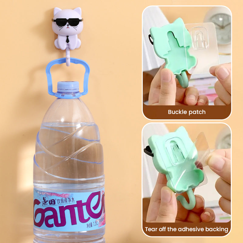 Cat Shaped Clothes and Hat Hooks