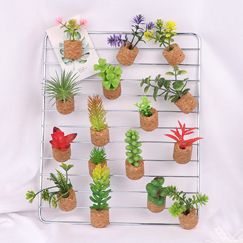 Mini Stereo Simulation Succulent Car Clip Fridge Magnet