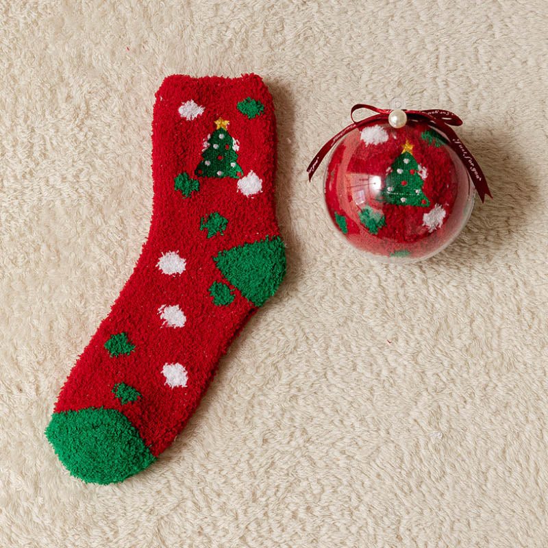 Christmas Gift Box - Cute Plush Socks