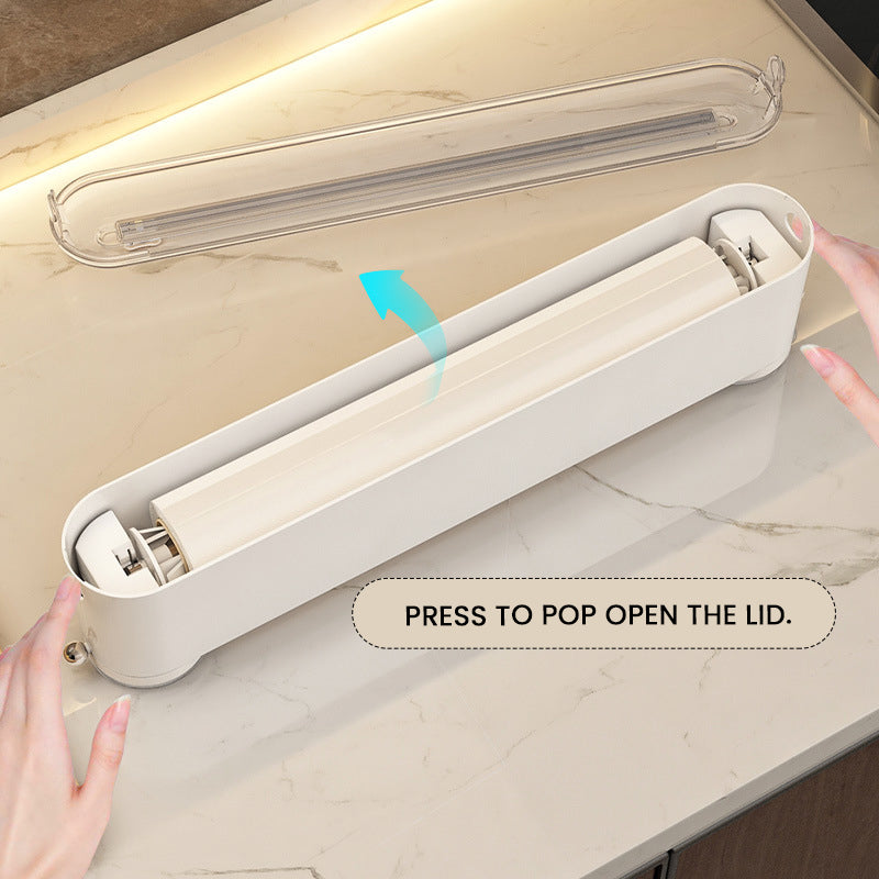 Multi-functional cling film cutter