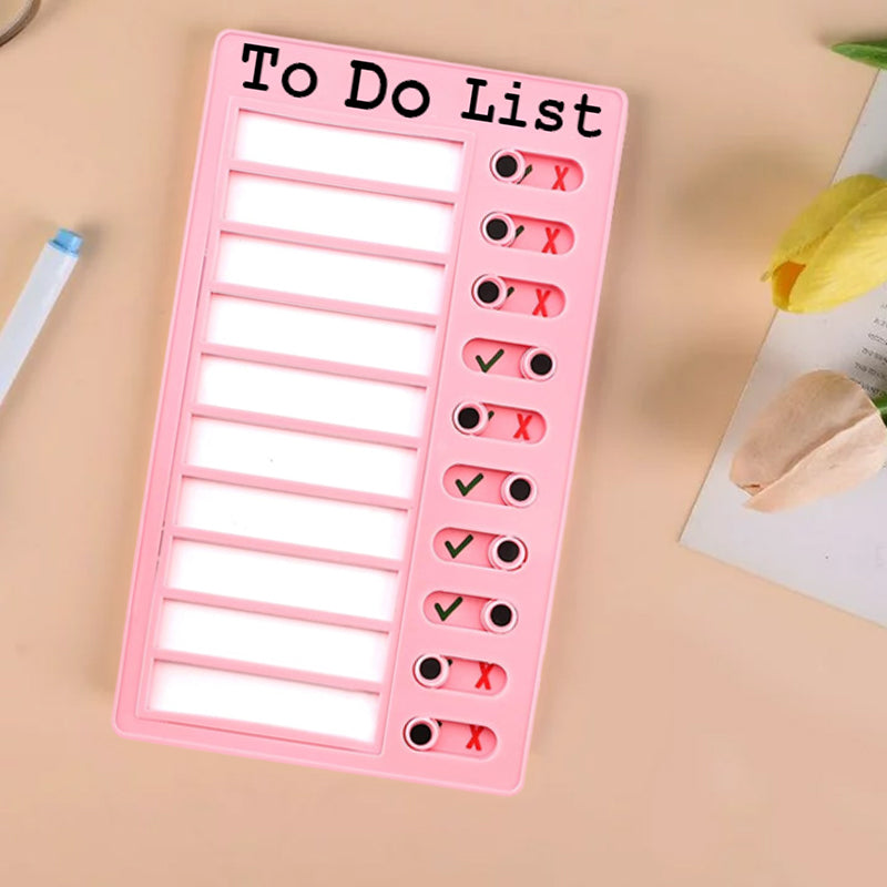 Plastic Sticky Notes Checklist+Daily Routine Chart