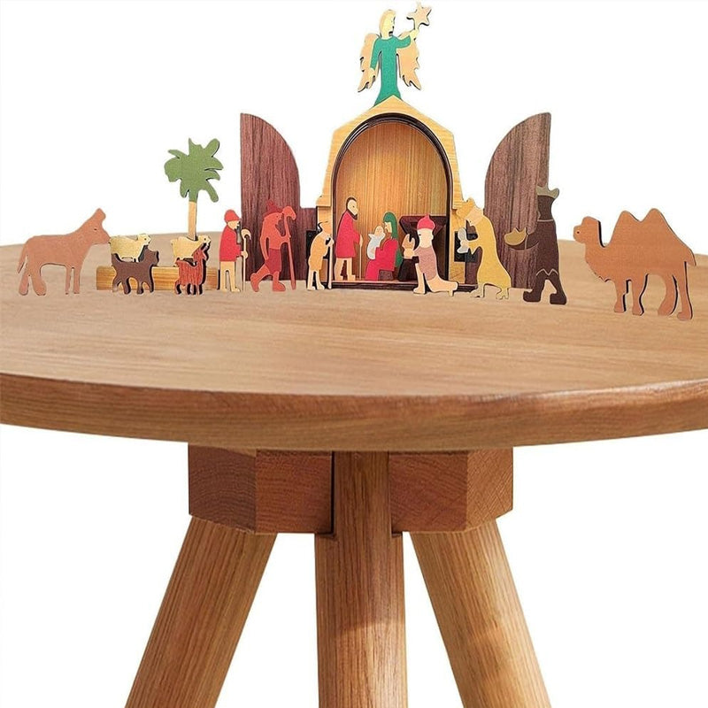 The Christmas Story Unique Nativity Set Wooden Nativity Scene