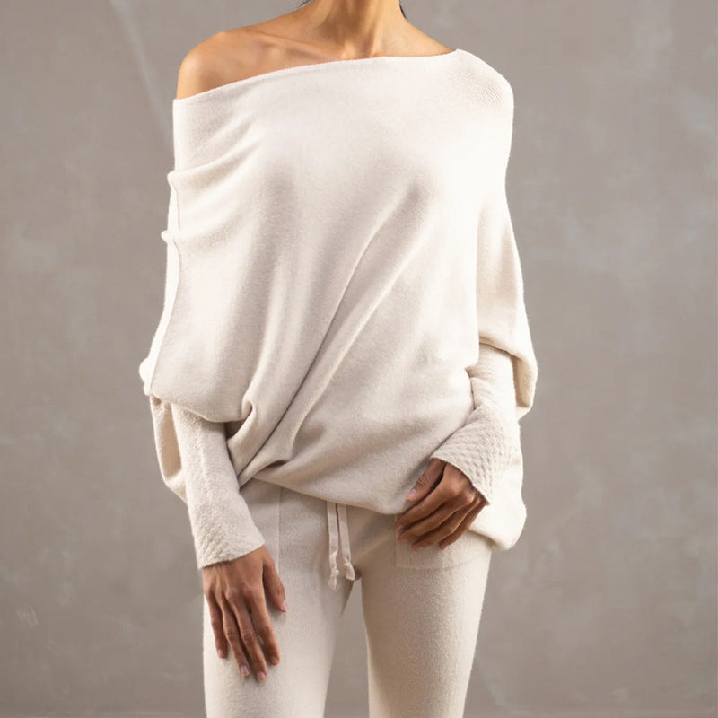 Asymmetric Draped Sweater