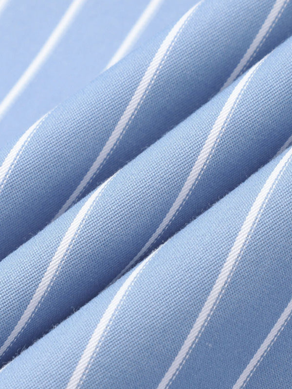 New Cotton Striped Contrast Color Shirt