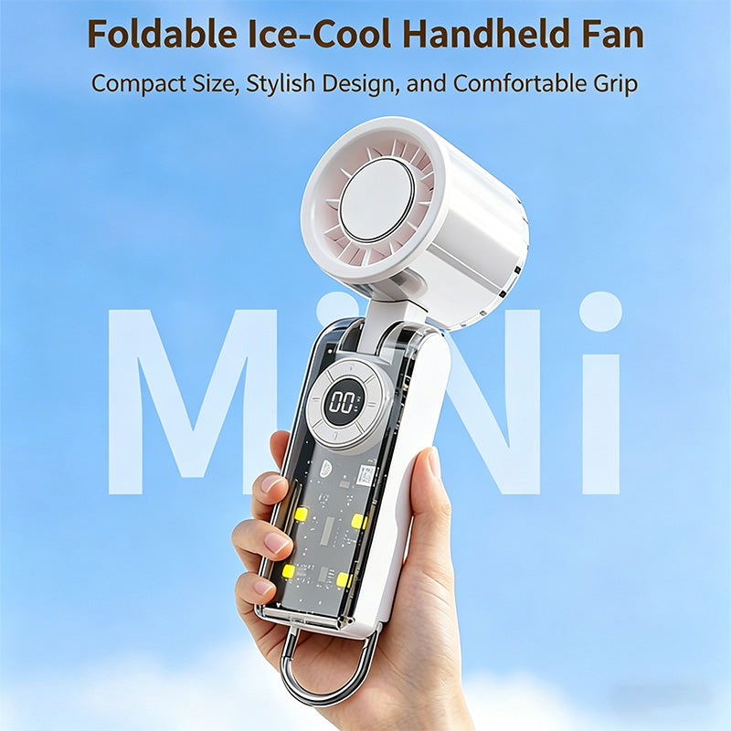 Portable Handheld Turbo Fan with Ice Cooler
