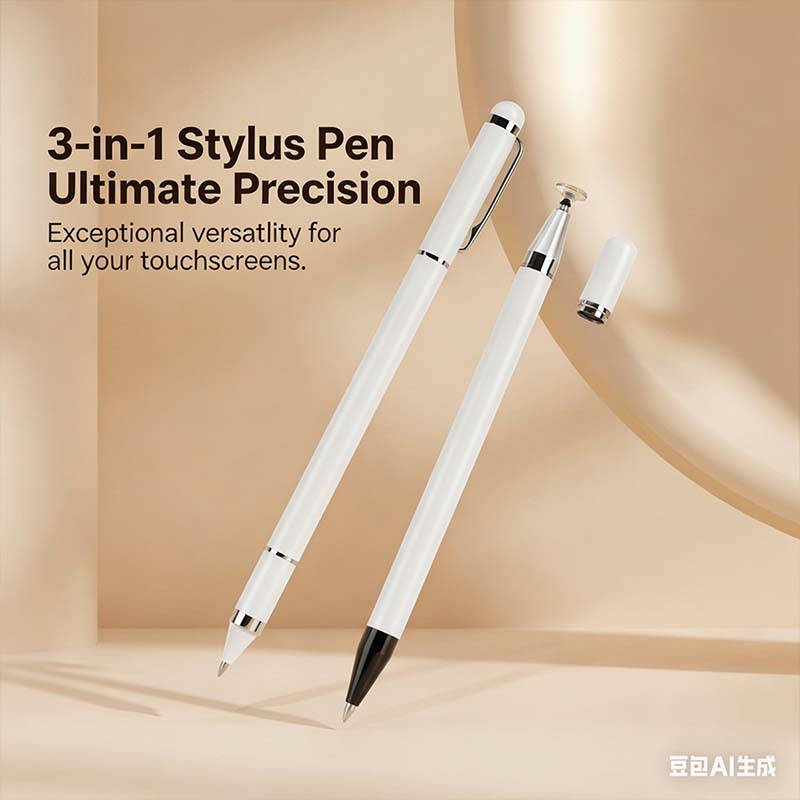 3-in-1 capacitive stylus pen