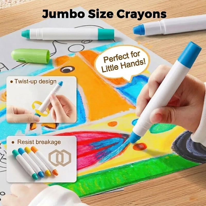 Replaceable refill quick-drying crayons
