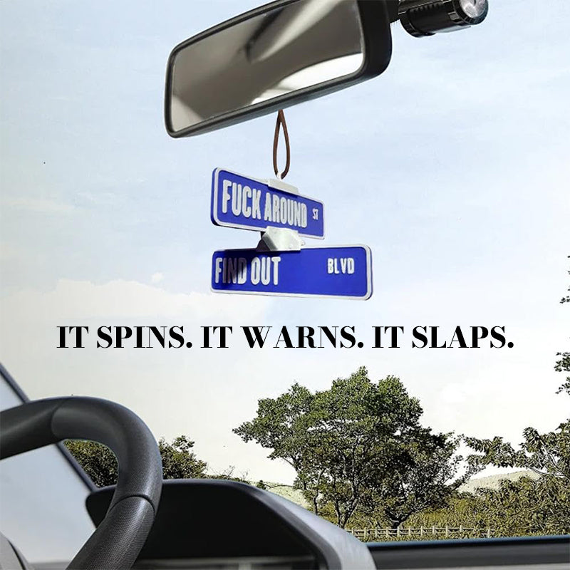 Funny Street Warning Sign Hanger