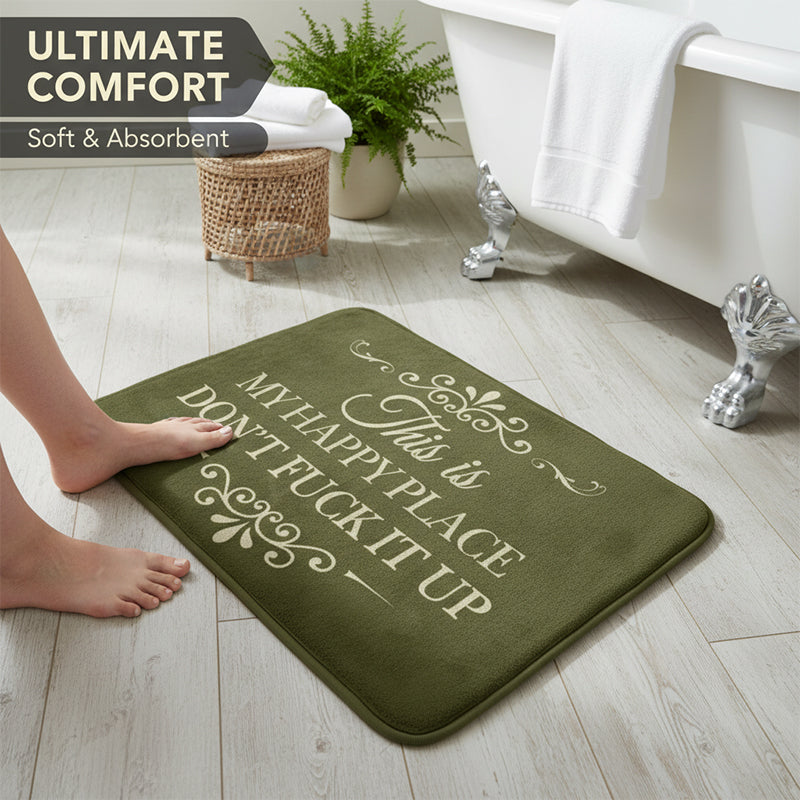 American-Style Retro Crystal Velvet Floor Mat