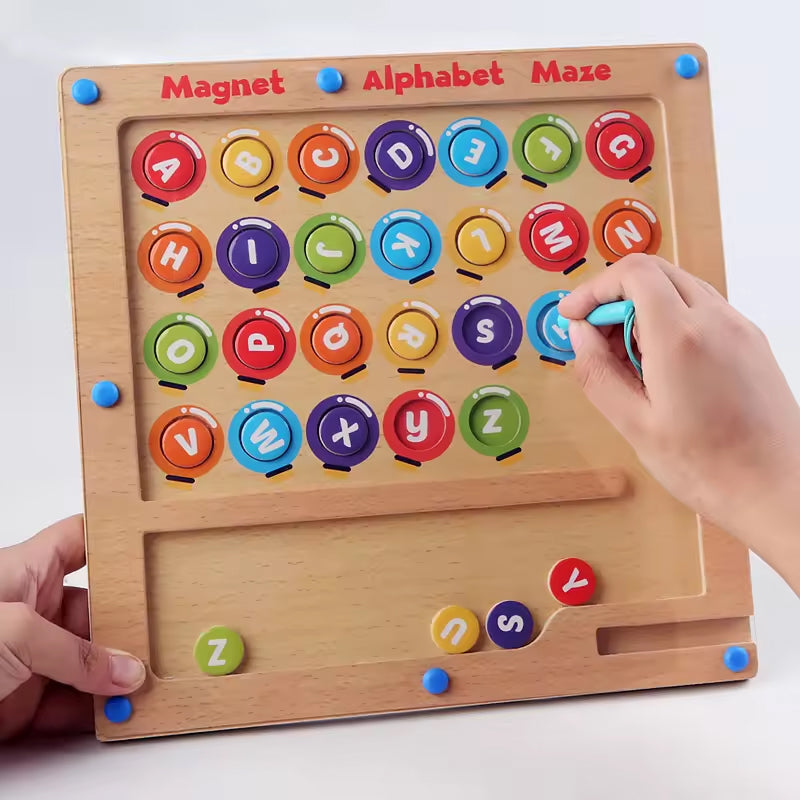 Magnetic Alphabet Maze Toy