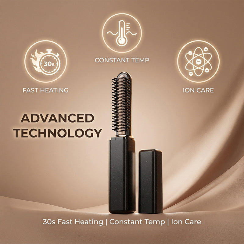 Mini Cordless Heated Bangs Styling Comb