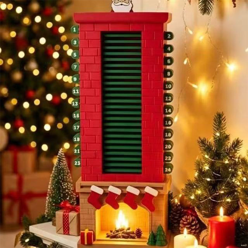 24-Day Mechanical Santa Chimney Calendar