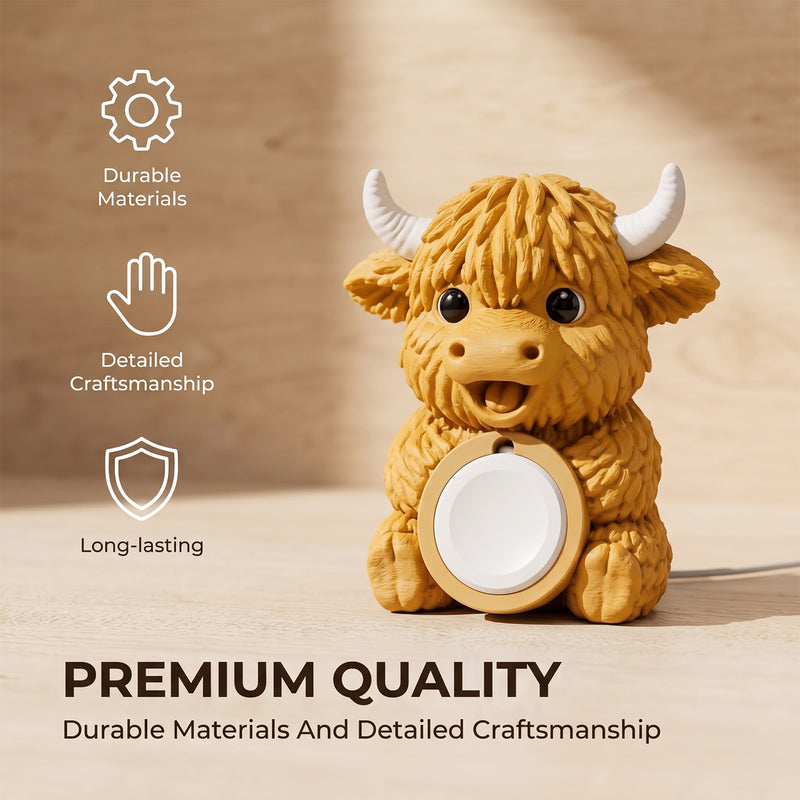 Highland Cow Apple Watch Stand Holder