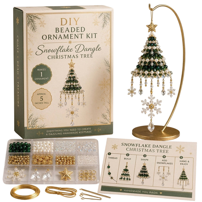 DIY Christmas Tree Beaded Ornament Kit