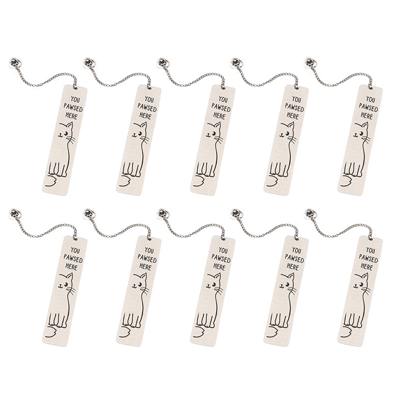 Stainless Steel Kitten Bookmark
