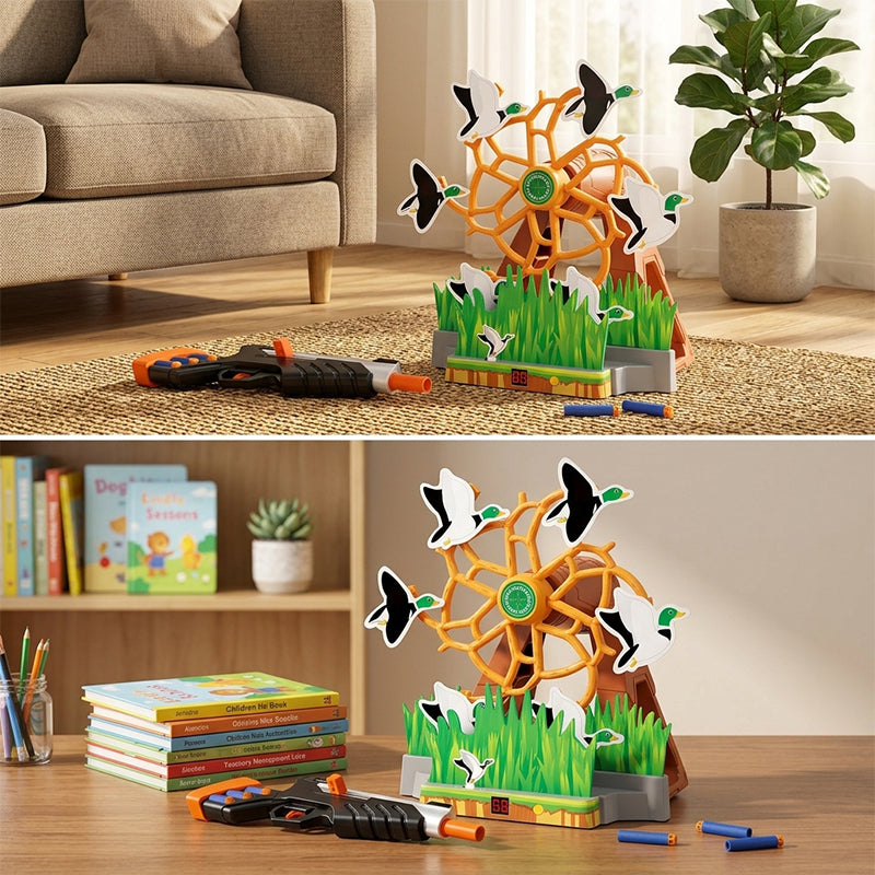 Rotating Goose Shooting Toy