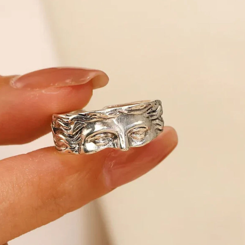 Vintage Venus Half Face Ring