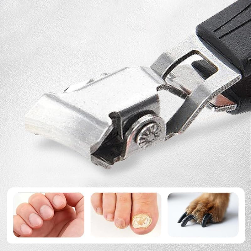 Splash-proof slanted nail clipper