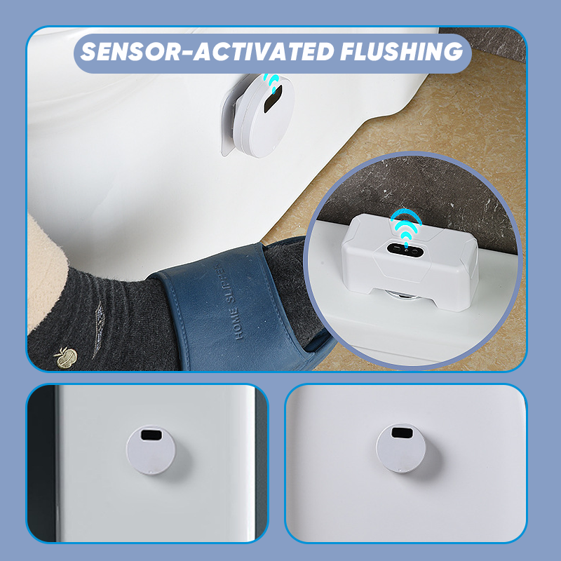 Toilet sensor flusher set