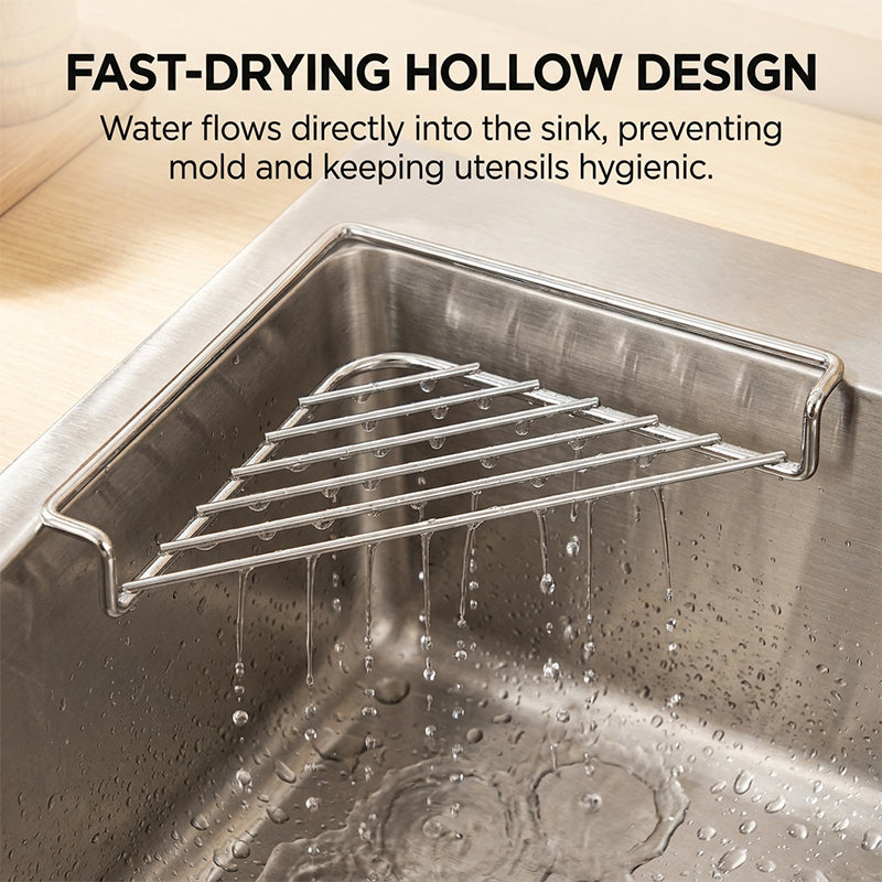 Triangular Stainless Steel Draining Rack