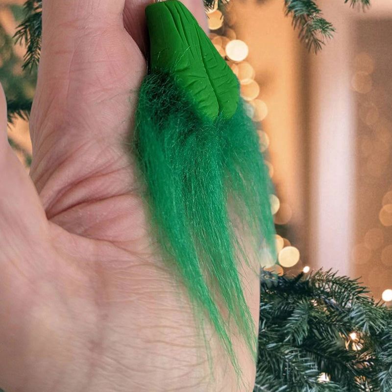 HAIRY GRINCHY BALL CHRISTMAS ORNAMENT