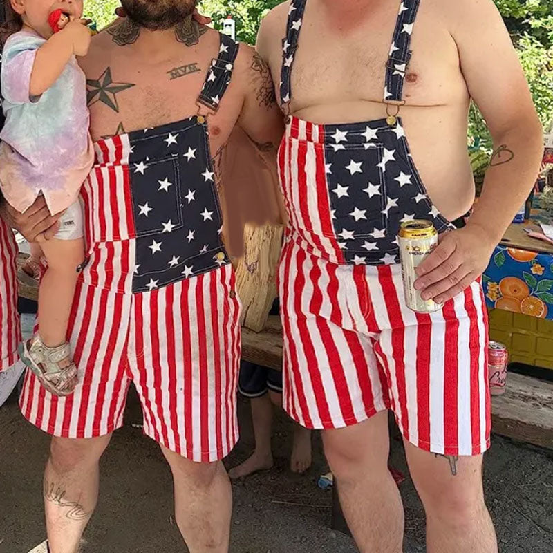 American Flag Overalls