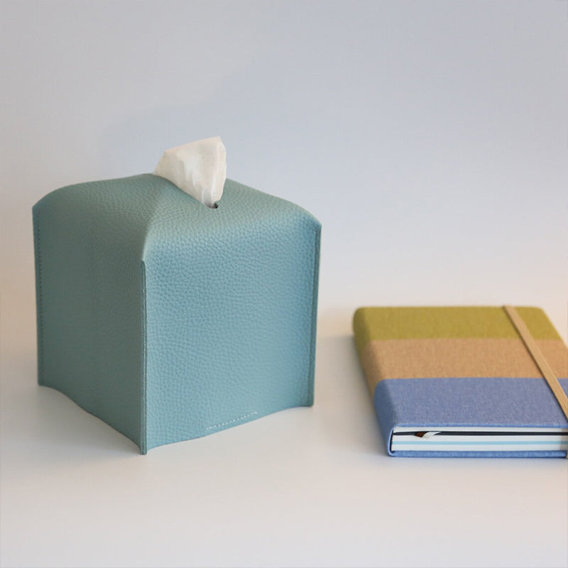 Square Leather Tissue Box Cover