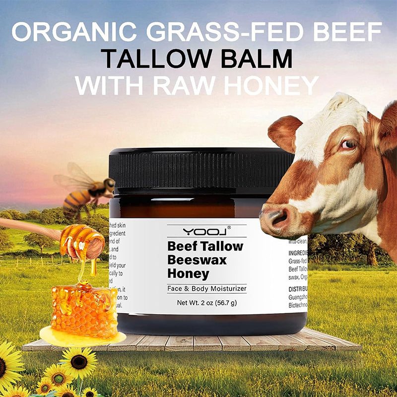 Beef Tallow Beeswax and Honey Face Moisturizer