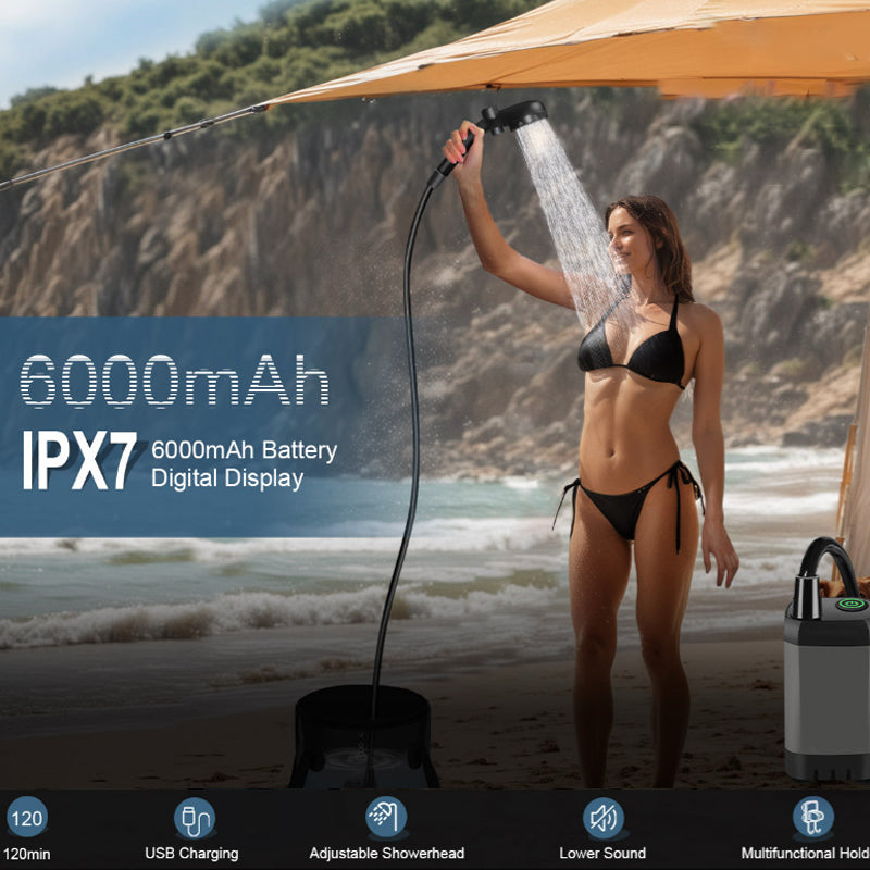 Portable Rechargeable Outdoor Camping Shower Pump