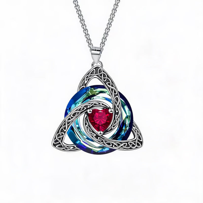 12-Month Celtic Birthstone Necklace