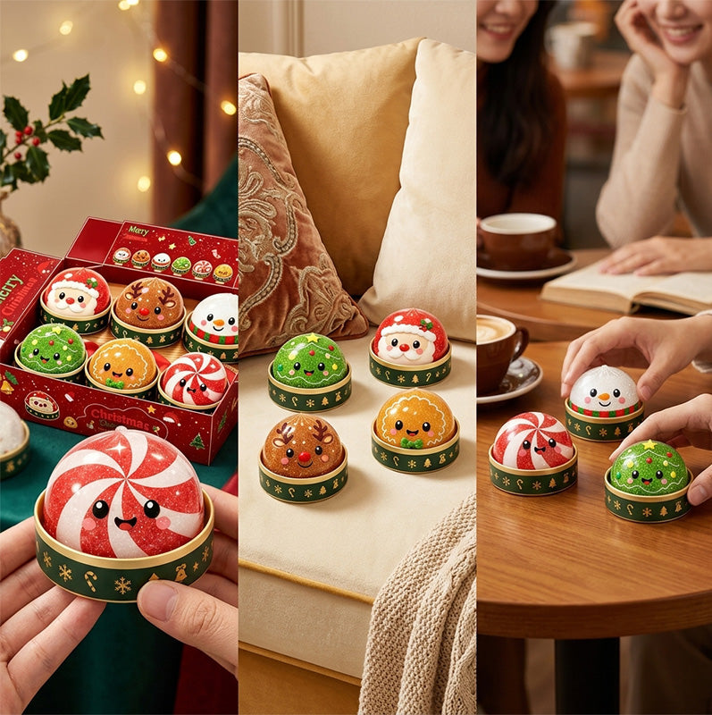 Christmas Baozi Glitter Jelly Stress Relief Squishy Toy