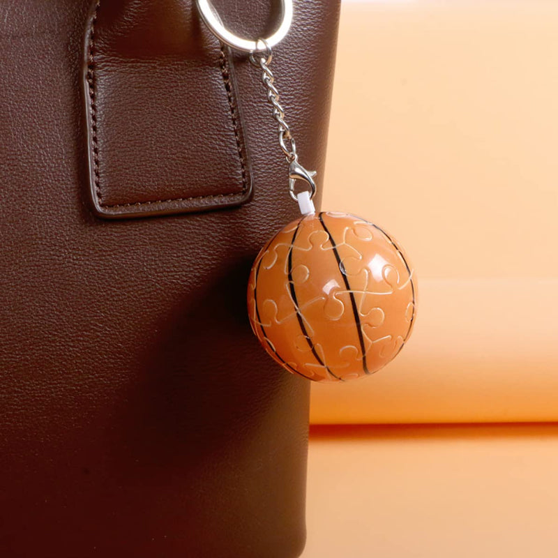 Puzzles Globe Ball Keychain