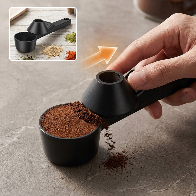 3-in-1 Coffee Measuring Spoon with Funnel & Leveler