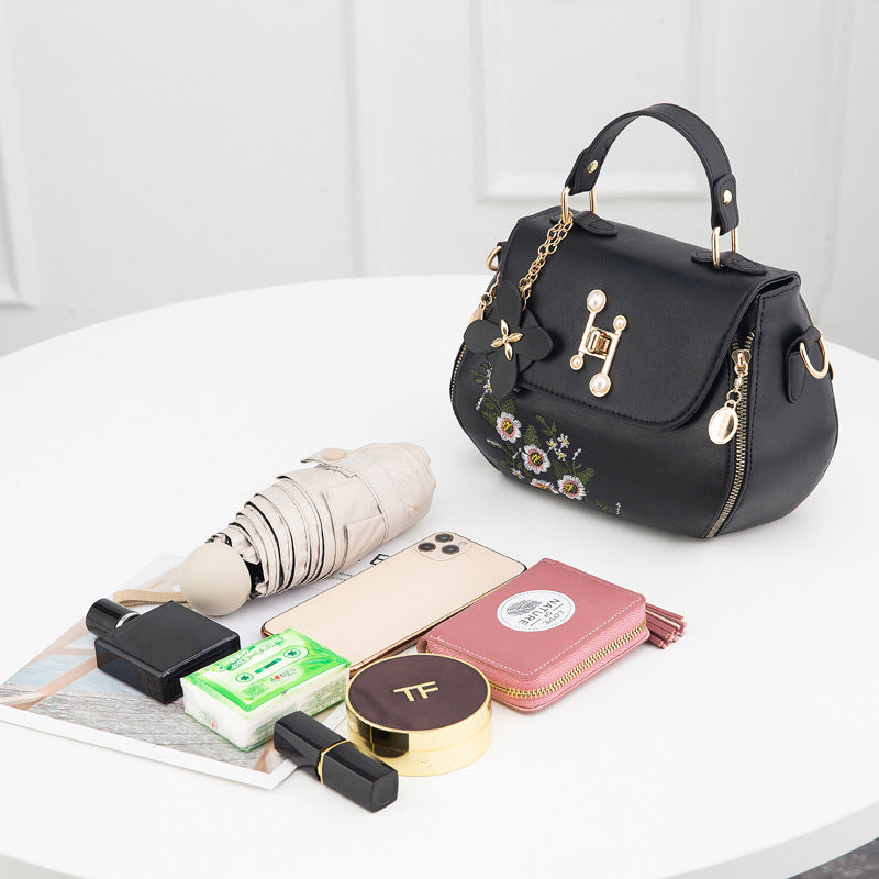 Fashion Embroidered Bucket Bag